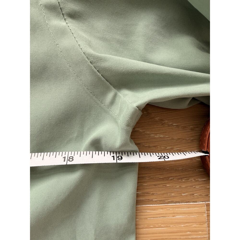 Vintage Brandini Women’s Small Mint Green Button Front Blouse Long Sleeve - Picture 7 of 9